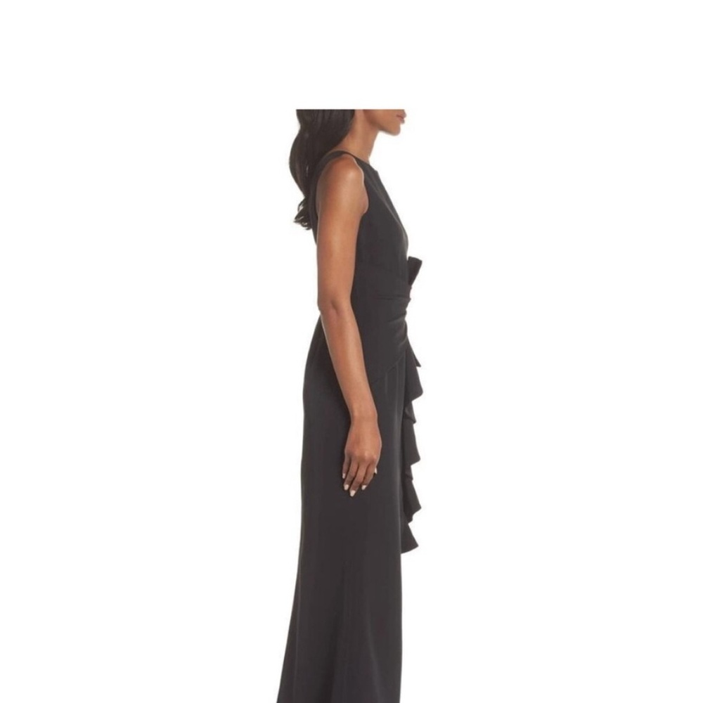 Eliza J Black Ruffle Maxi Dress - Picture 2 of 6